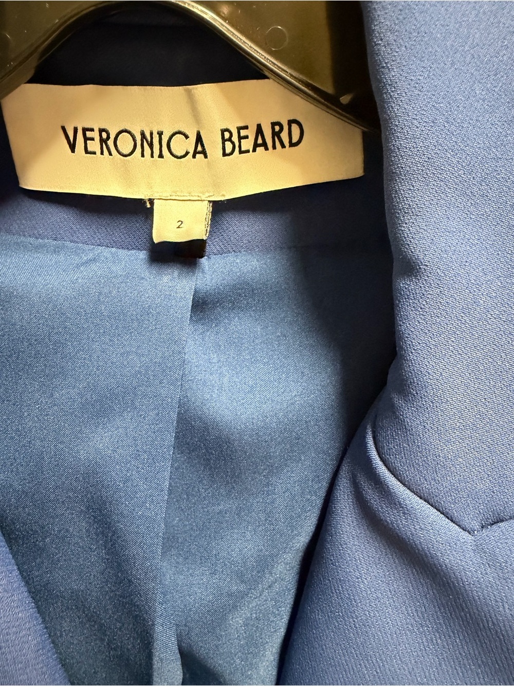 Veronica Beard Royal Blue Double-Breasted Blazer with Silver Buttons - Picture 2 of 3